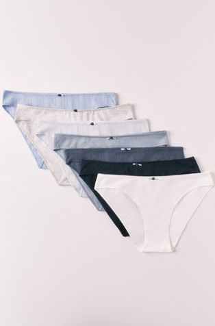 Stretch cotton classic panties 7-pack