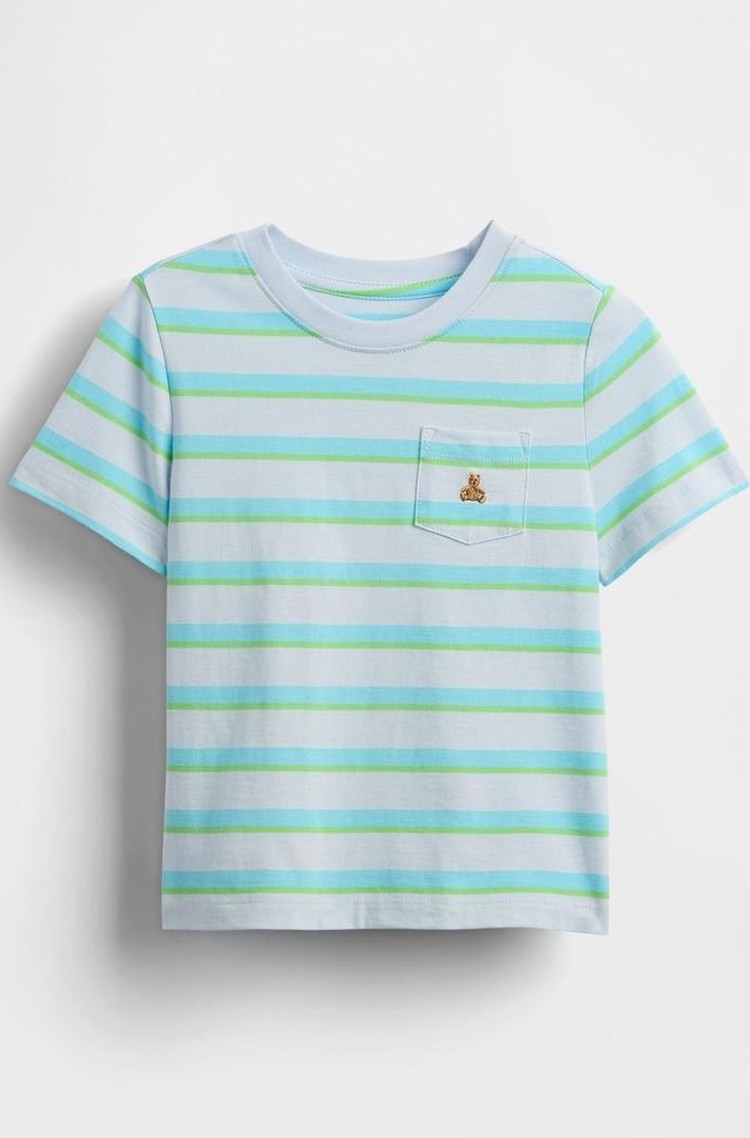 GAP Baby &amp; Toddler Mix &amp; Match Pocket T-Shirt Blue Stripe 
