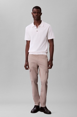 Slim fit stretch cotton cargos