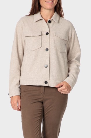 Srajčna jakna z našitima žepoma