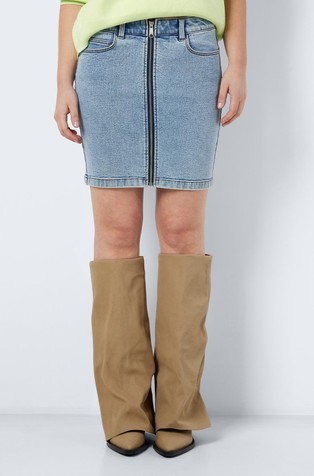 NMKLEO mini denim krilo z visokim pasom