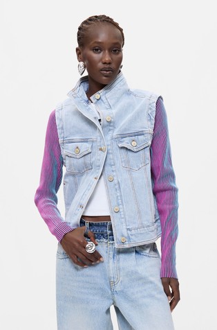 Kombinirana jeans jakna