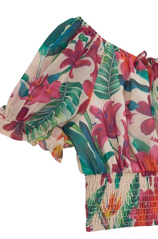 GUESS Chiffon top with floral pattern Multi 3