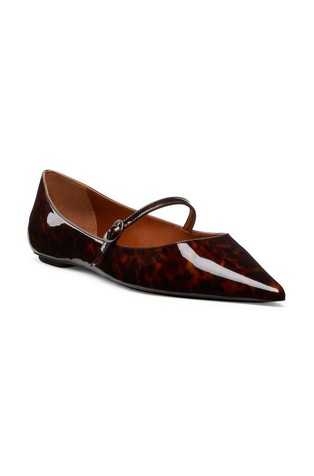 STUART WEITZMAN Emilia leather flats Dark Brown 2