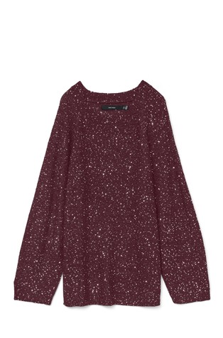 VMLEILANI pleten pulover z bleščicami