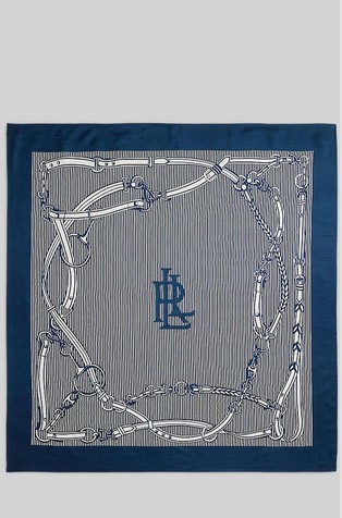 Črtasta svilena ruta z motivi pasov