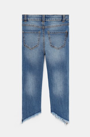 SISLEY High-waisted jeans with rips Blue 2