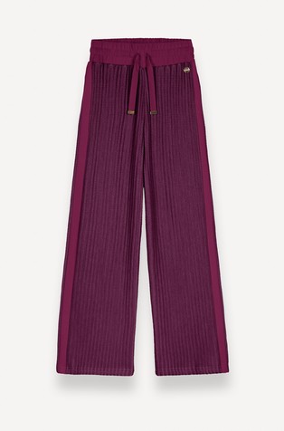 Cable-knit tracksuit bottoms