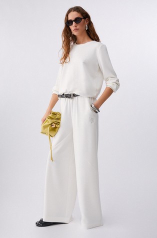 Zvončasta trenirka iz scuba tkanine