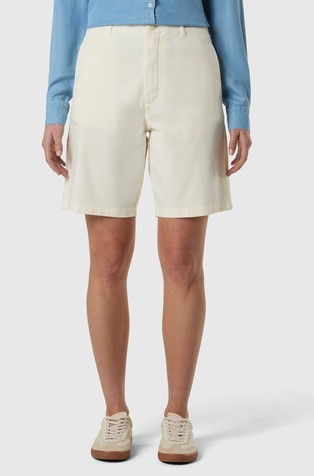 High-waisted chino shorts