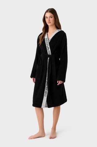 EMPORIO ARMANI Unisex bathrobe Black 3