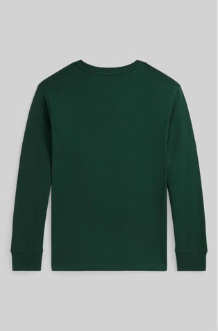 RALPH LAUREN Polo Bear Cotton Long-Sleeve Tee College Green 2