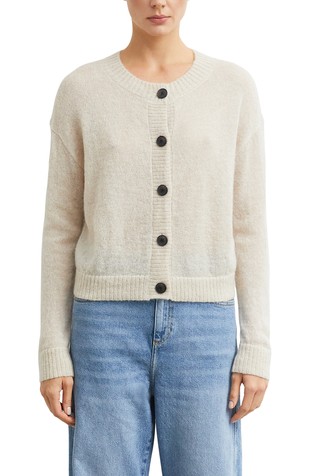 Lightweight cardigan made from alpaca blend