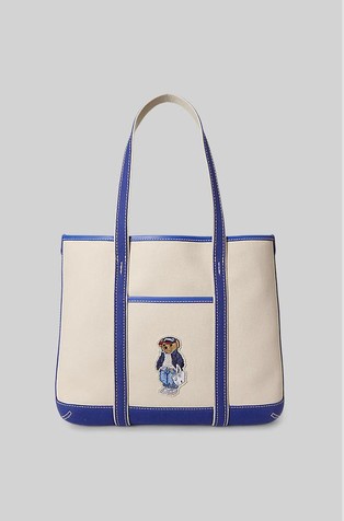 Polo Bear Canvas Shopper Tote