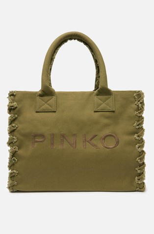 Beach shopper bag in recycled canvas