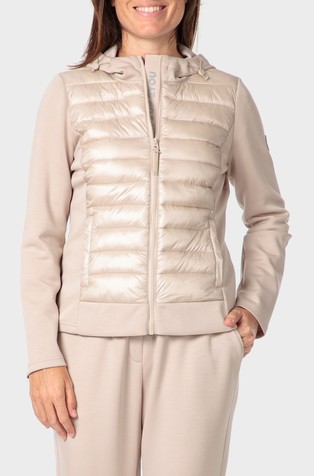 Spredaj prešita jopa s kapuco iz viskozne mešanice