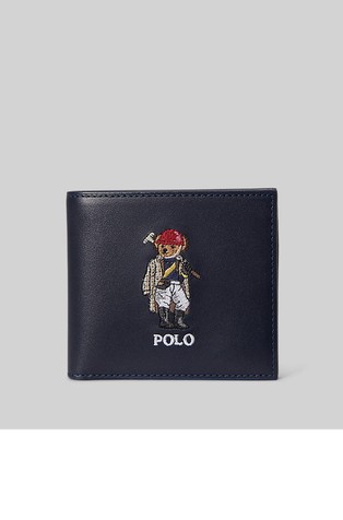 Polo Bear Leather Billfold Wallet