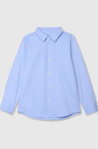 Classic shirt in textured cotton