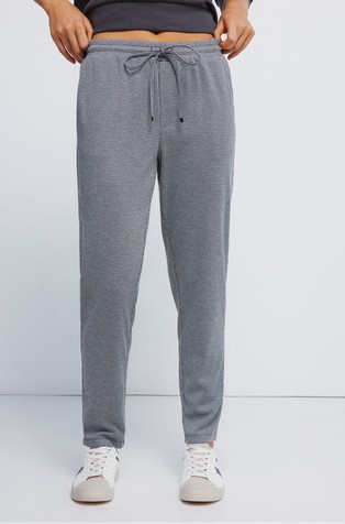 Houndstooth jogger trousers