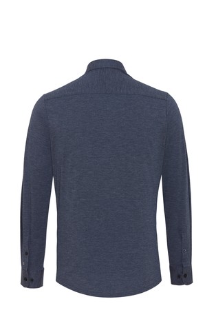 PURE H.TICO Functional slim fit srajca z dolgimi rokavi Modra - Navy 2
