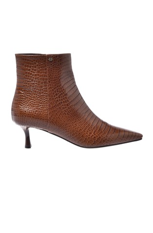 Usnjeni gležnjarji z vzorcem krokodilje kože