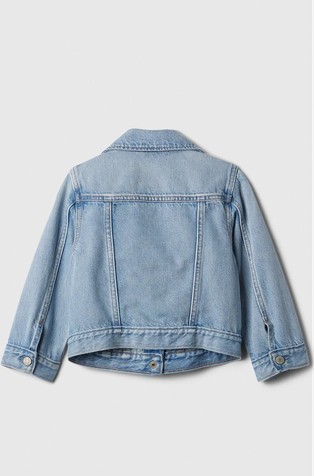 GAP babyGap Ruffle Icon Denim Jacket Light Wash 3