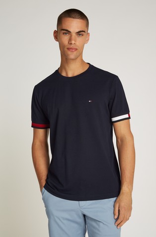 Slim fit majica s kontrastnim patentom