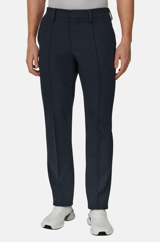 Jersey hlače iz raztegljive bombažne mešanice