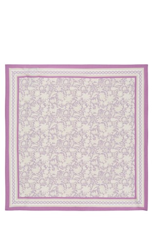 Floral print viscose-blend stole