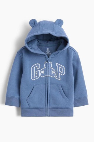Gap logo jopa s kapuco in medvedkom Brannanom z dojenčke