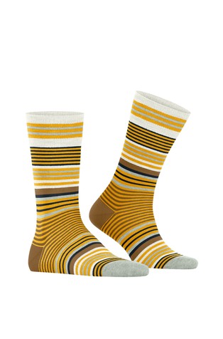 BURLINGTON Stripe Wool blend Men Socks Solar 2