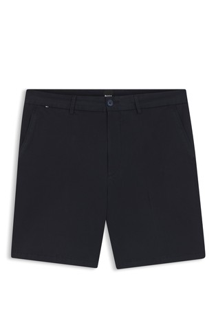 Modern-fit shorts in stretch-cotton twill