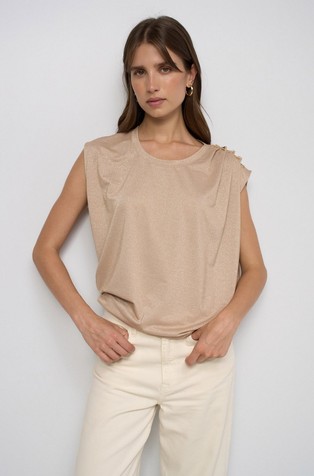 T-shirt with lurex