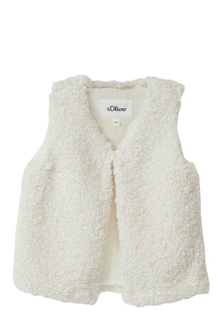 Teddy plush waistcoat with a glitter effect