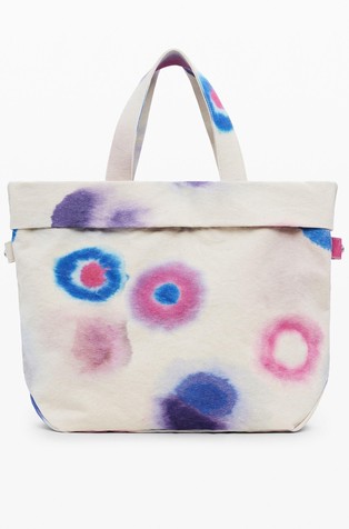 DESIGUAL Large reversible canvas bag Multi 2