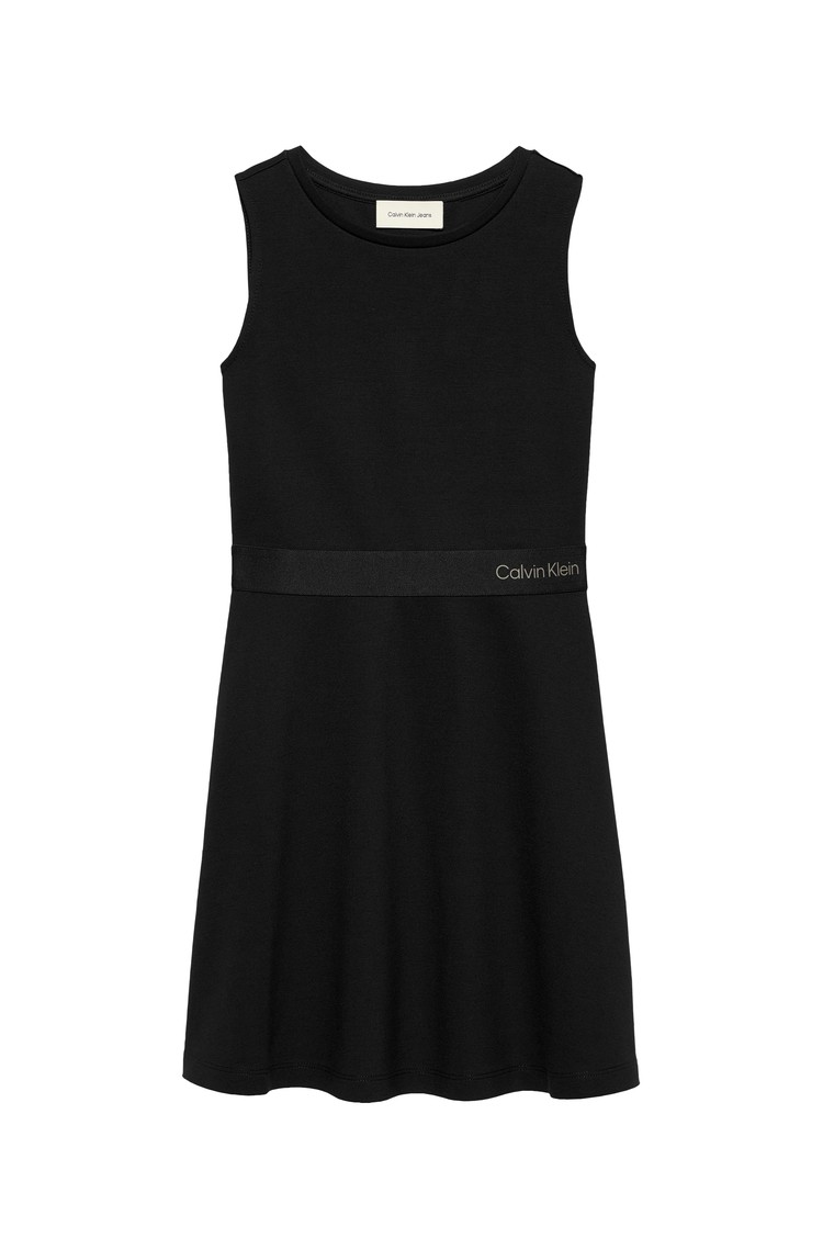 CALVIN KLEIN Viscose-blend Sleeveless Dress Black 