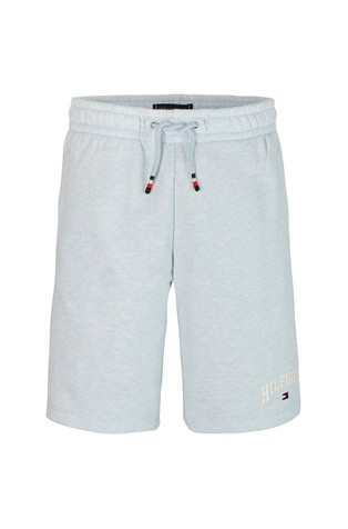 TOMMY HILFIGER Varsity Logo Cotton-blend Shorts Light Blue 5