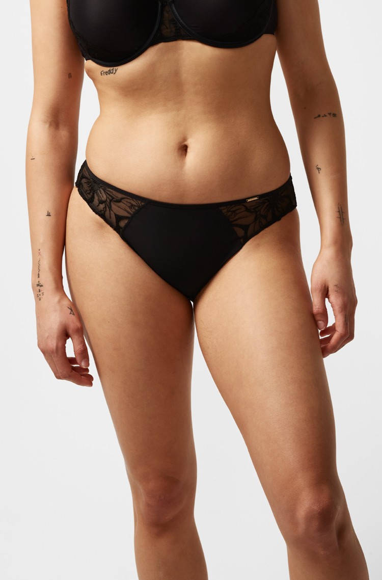 CHANTELLE Fleurs spodnje hlačke Črna - Black 