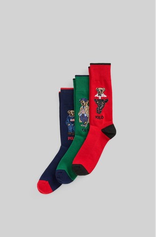 Polo Bear Crew Sock 3-Pack