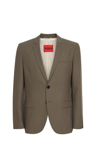 Extra-slim fit suknjič iz volnene mešanice