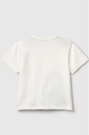 BENETTON T-shirt with print and applique White 2
