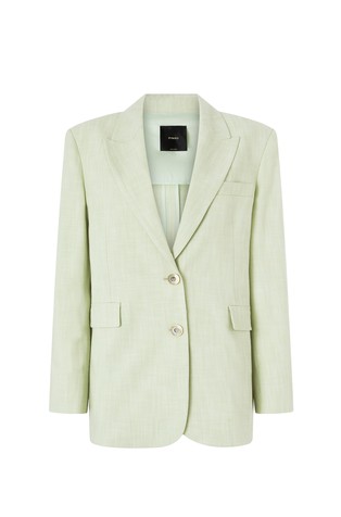 Suknjič z enorednim zapenjanjem iz viskozne mešanice