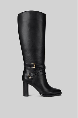 Collins visoki usnjeni škornji s peto