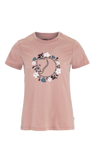 Fjällblomster majica s kratkimi rokavi in motivom lisice