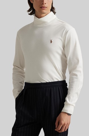 Soft cotton turtleneck