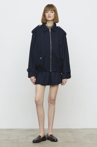 Shirt jacket with viscose