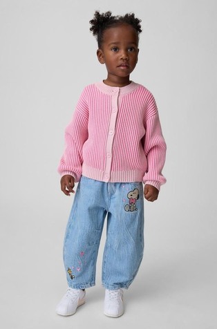 Baby & Toddler Snoopy Pull-On Horseshoe Jeans