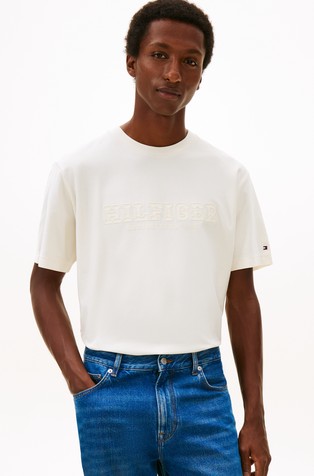 Logo Embroidery Relaxed Crew Neck T-Shirt