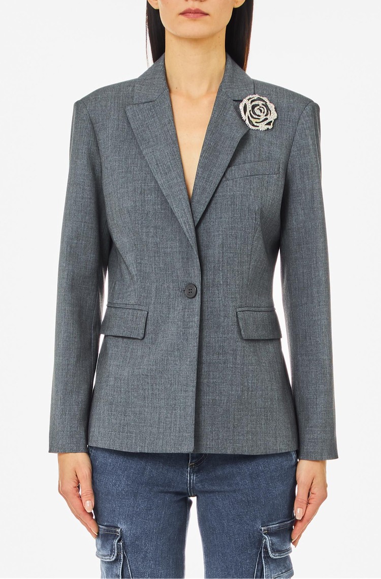 BLUGIRL Regular fit suknjč z enorednim zapenjanjem Emporium