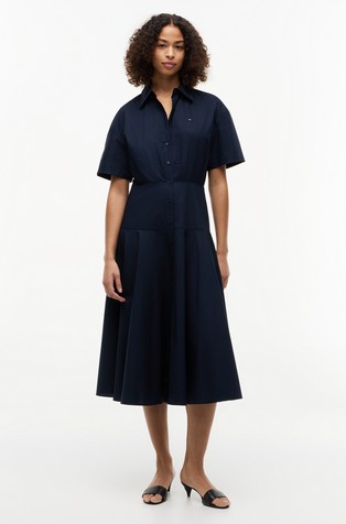 Poplin Midi Shirt Dress